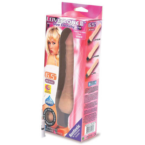 6.5" Dual Density Vibrating Cock
