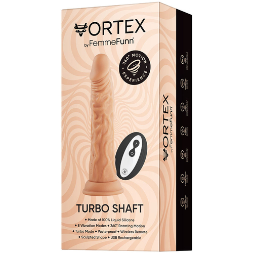 8.5" Turbo Shaft Vibrating Dildo