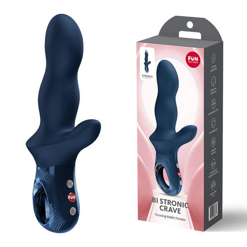 Fun Factory BI STRONIC CRAVE Nightblue Nightblue USB-C Rechargeable Thrusting Vibrator