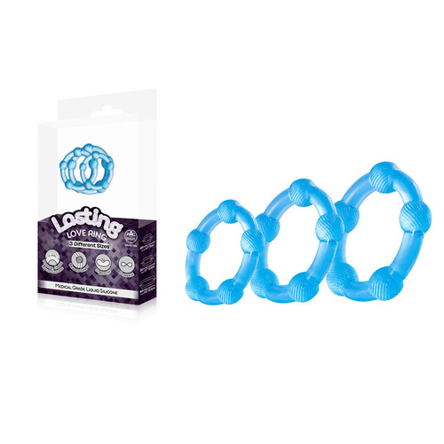Lasting Love Ring 3 Piece Set   Beaded Cock Rings Set Of 3 Sizes