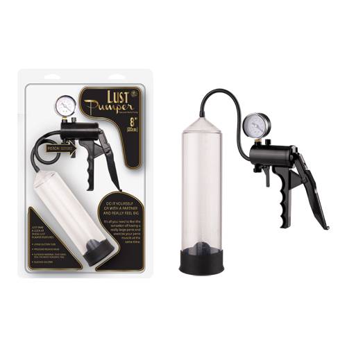 8" Penis Pump + Gauge