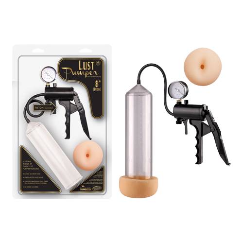 8" Penis Pump + Gauge