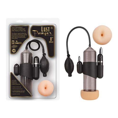 8" Penis Pump + Gauge