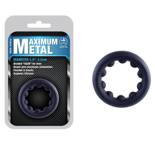 Maximum Metal Black 35 mm Cock Ring