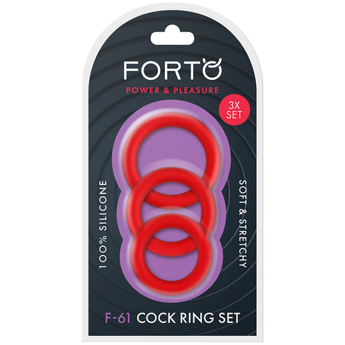 F 61 Silicone Cock Rings X3