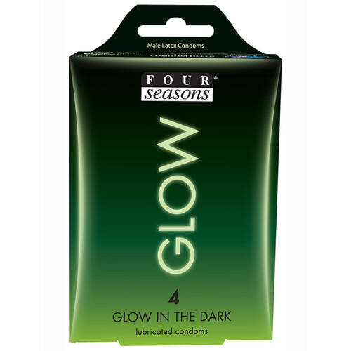 53mm Glowing Condoms x4
