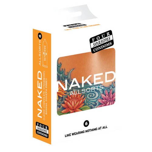 Assorted Naked Condoms x6