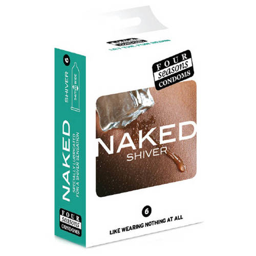 54mm Naked Shiver Condoms x6