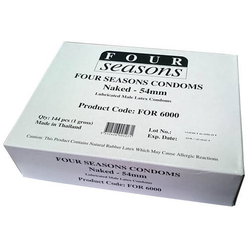 54mm Naked Condoms x144