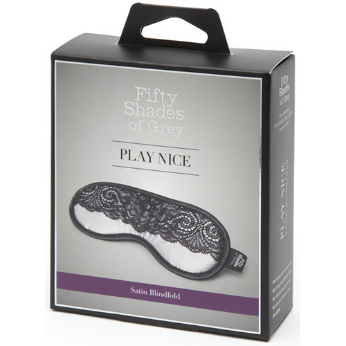 Play Nice Satin and Lace Blindfold