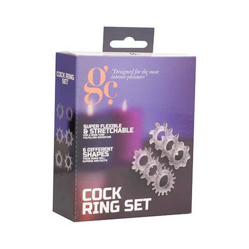 Assorted Cock Rings Set x6