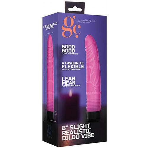 8" Slight Realistic Vibrating Cock