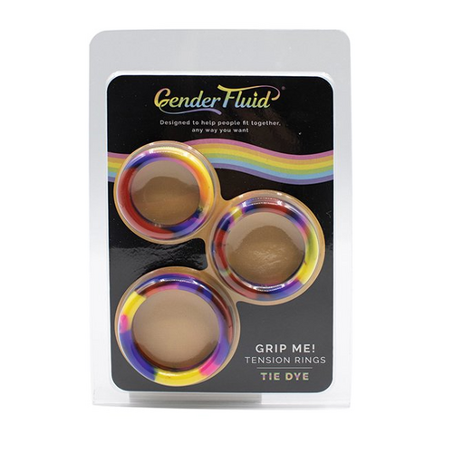 Gender Fluid Grip Me Tension Ring Set Tie Dye