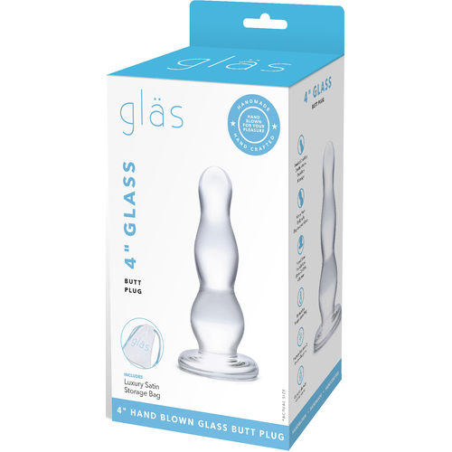 4" Glass Butt Plug