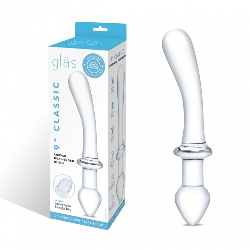 9" Classic Curved Dual-Ended Dildo