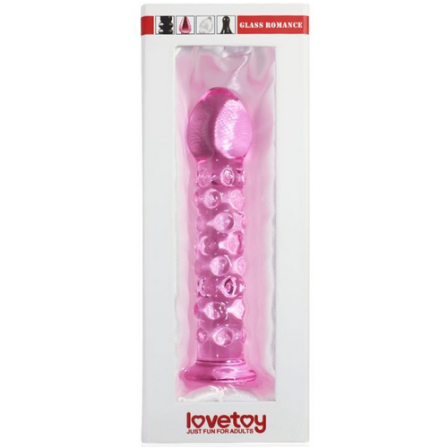 7" Textured Glass Dildo