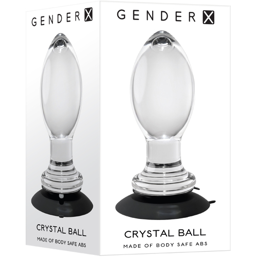Crystal Ball Glass Butt Plug