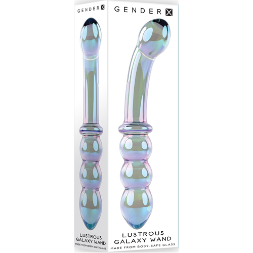 Galaxy Glass Wand Double Dildo