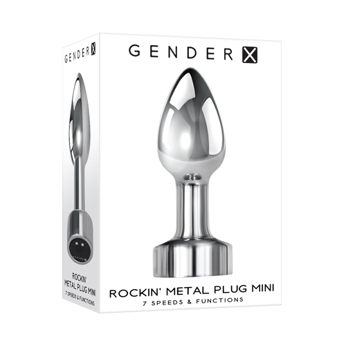 3" Vibrating Metal Butt Plug