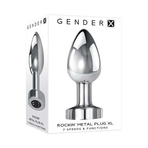 4" Vibrating Metal Butt Plug