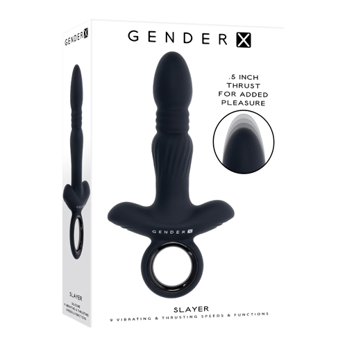 8" Slayer Thrusting Butt Plug