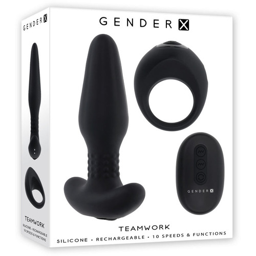 Vibrating Butt Plug + Cock Ring Kit