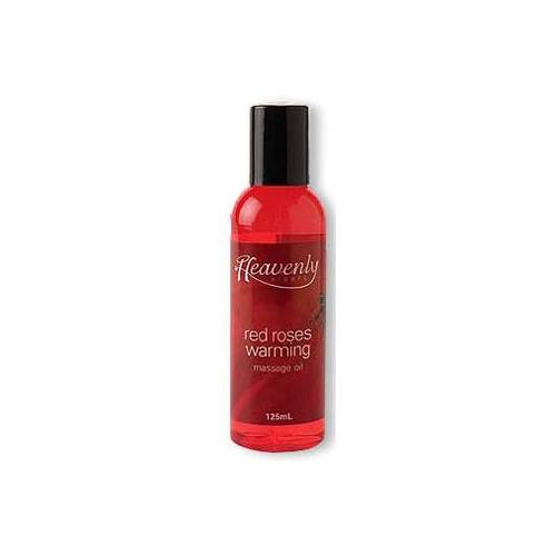 Heavenly Nights Warming Massage Oil Red Roses 125ml