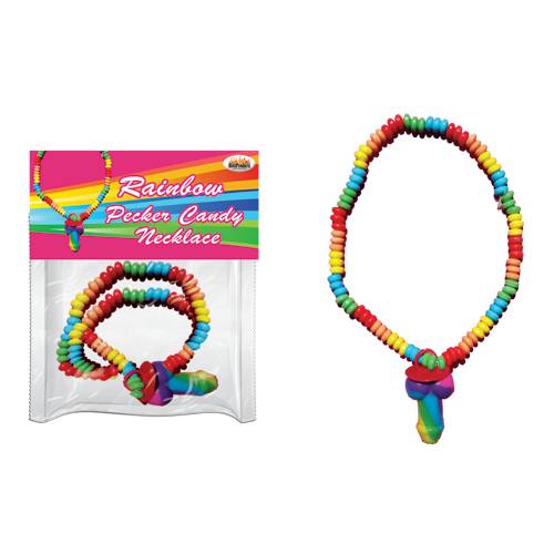 Rainbow Cock - Stretchy Candy Necklace