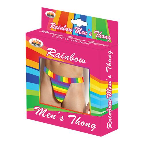 Rainbow Mens Thong