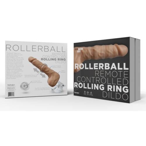 7.25" Rollerball Remote Controlled Rolling Dildo (Flesh)