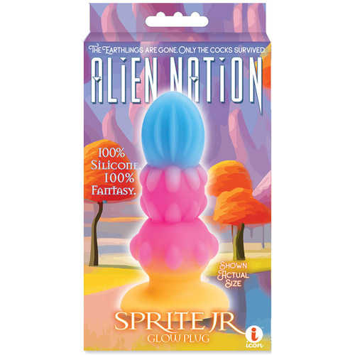 4" Sprite Glowing Butt Plug