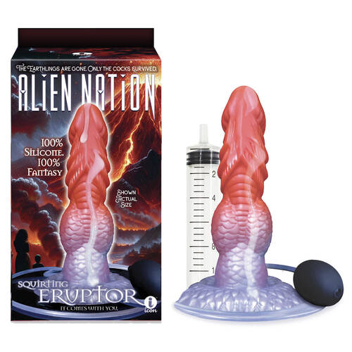 Alien Nation - Eruptor Coloured 22.9 cm Squirting Fantasy Dildo