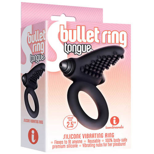 Tongue Style Vibrating Cock Ring