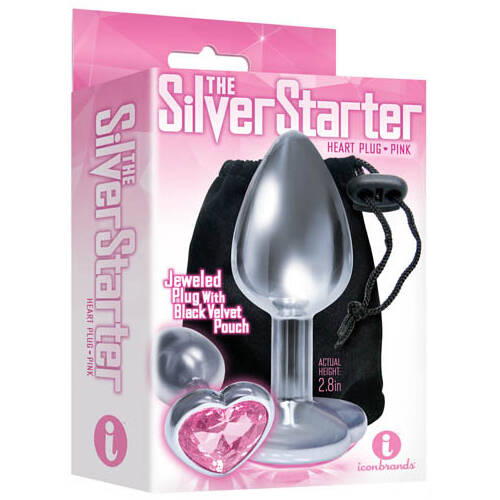 Mini  Heart Jewel Butt Plug