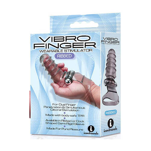 Ribbed Finger Vibrator