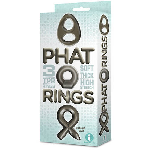Phat Rings Smoke Cock Rings x3