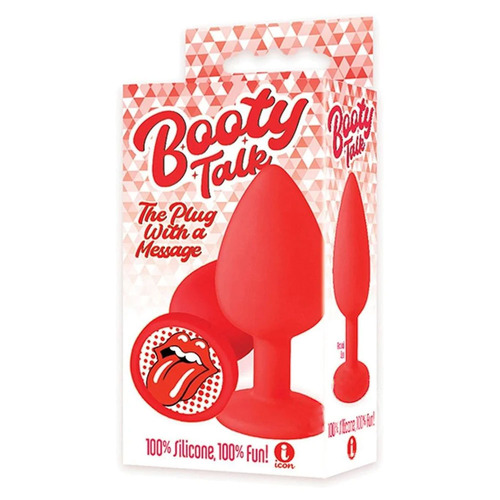 The 9's Booty Talk - Tongue Red Butt Plug