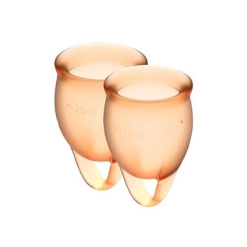 Satisfyer Feel confident Menstrual Cup (Orange)