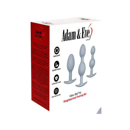 Vibra Ball Trio  Weighted Anal Training Set Set Of 3 Plugs