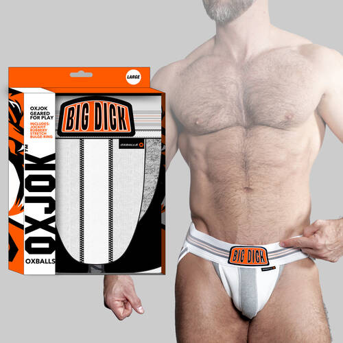 oxjock BULGER the big pouch jock WHITE SNOW SMALL