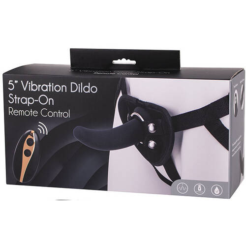5" Vibrating Strap On Set
