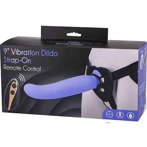 9" Vibrating Strap-On Set