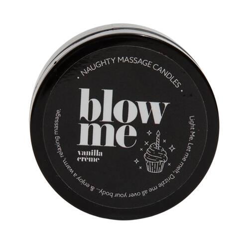 Massage Candle "Blow Me" Vanilla Creme