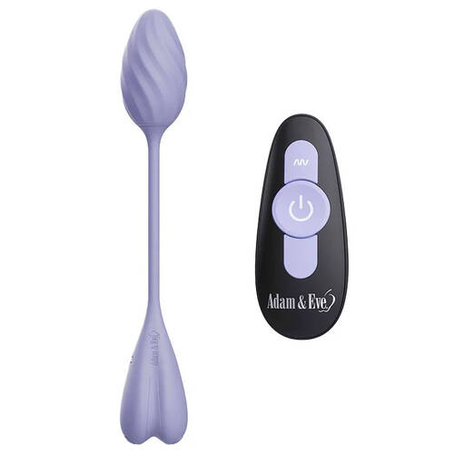 Adam & Eve SPIRAL LOVE Wearable Egg Purple USB Rechargeable Wearable Vibrating Egg with Wireless Remote