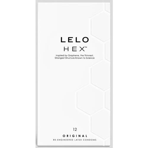 54mm HEX Ribbed Condoms x12