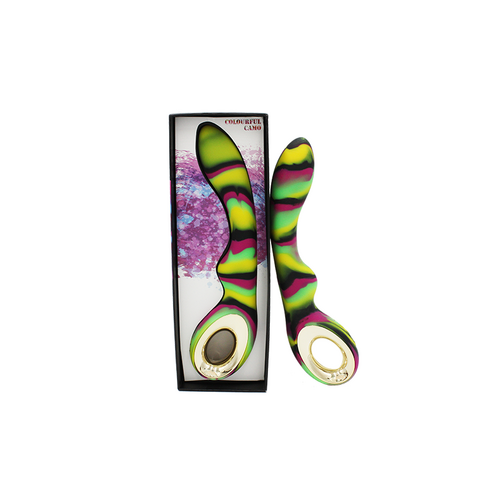 Colourful Camo Magic Vibrator Green