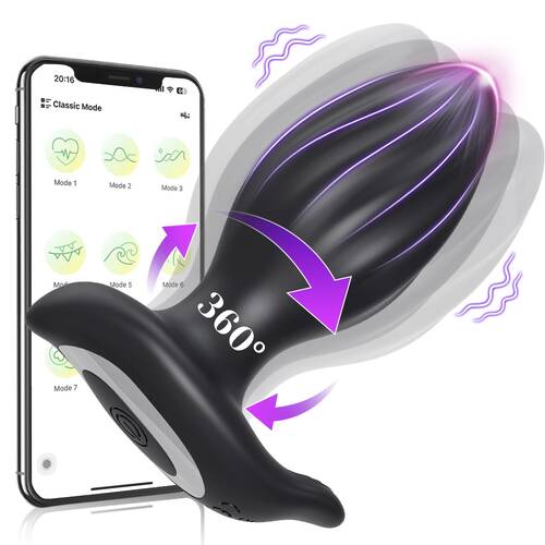 App Control Rotating Butt Plug