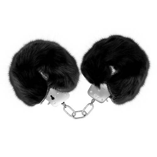 Fluffy Handcuffs Black