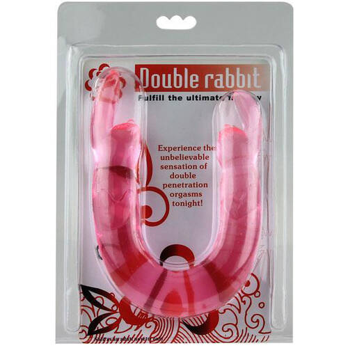 8.5" Rabbit Double Dildo