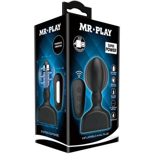 3" Inflatable Butt Plug + Remote